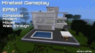 Minetest Gameplay Episode 161 Completed Modern House Walk-through