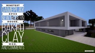 Minetest Gameplay EP99 New Modern House, Baked Clay Mod, and Comments