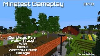 Minetest gameplay EP173 Completed Farm Walk-through!
