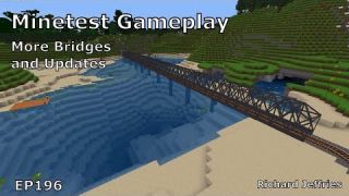 Minetest Gameplay EP196 More Bridges and Beach Update