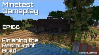 Minetest Gameplay Episode 166 Finishing the Restaurant Build