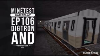Minetest Gameplay EP106 Digtron and Advanced Trains!